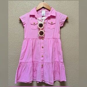 Pink Girl Dress with Sunglasses Outfit  Girl Size 6X